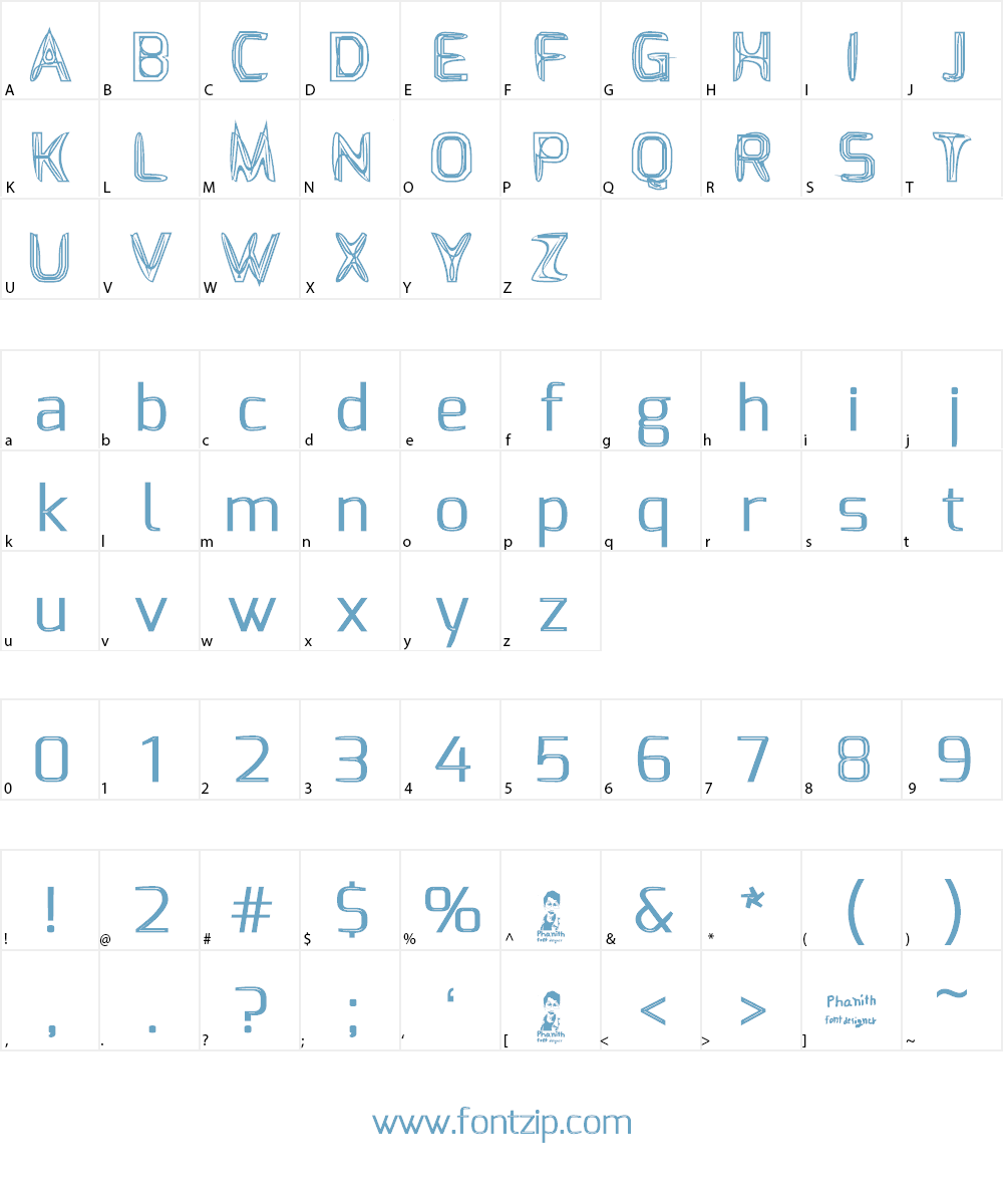 S-Phanith FONTER WEEN Font Character